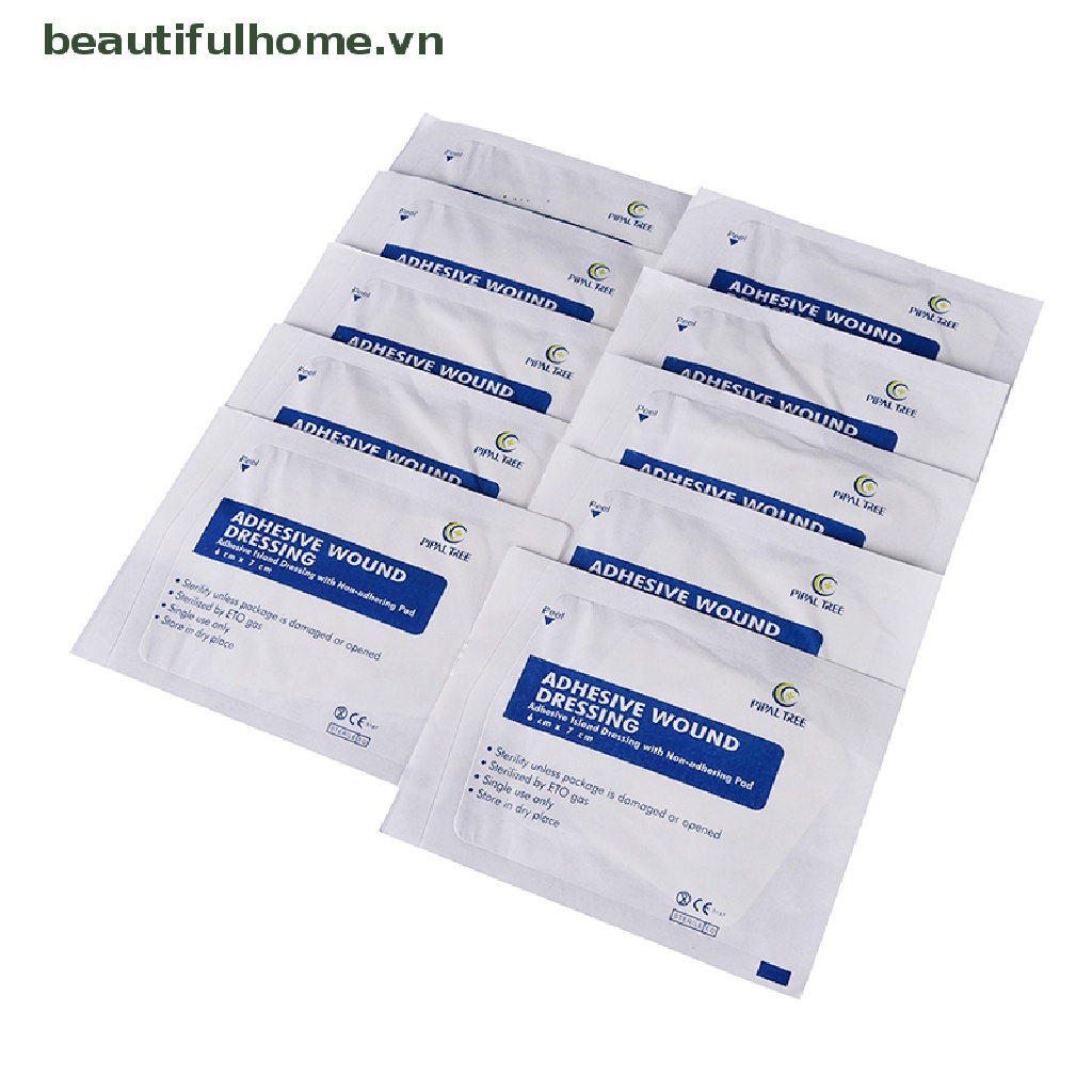 Set 10 Băng Keo Cá Nhân Bằng Vải Không Dệt Kích Thước 6x7cm