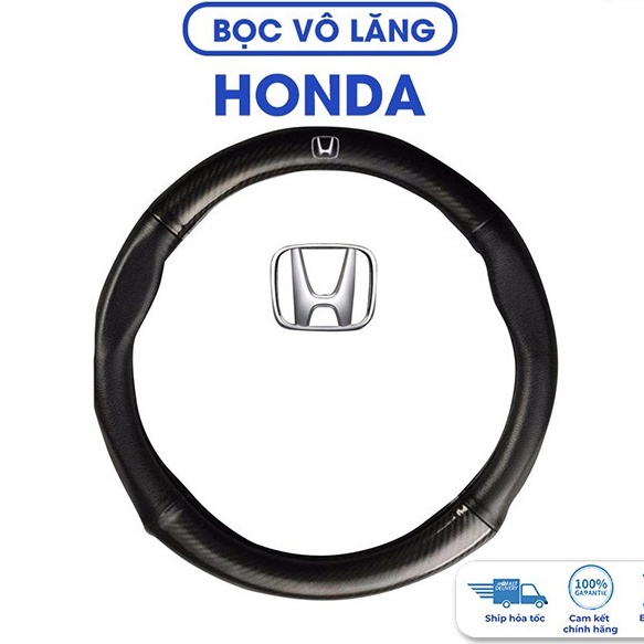 Bọc vô lăng Honda City, Civic, CRV, HRV, Brio, Accord, Jazz, Trùm vô lăng cacbon bảo vệ vô lăng