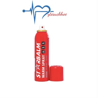 Chai xịt làm nóng cơ Starbalm - Hà Lan 150ml