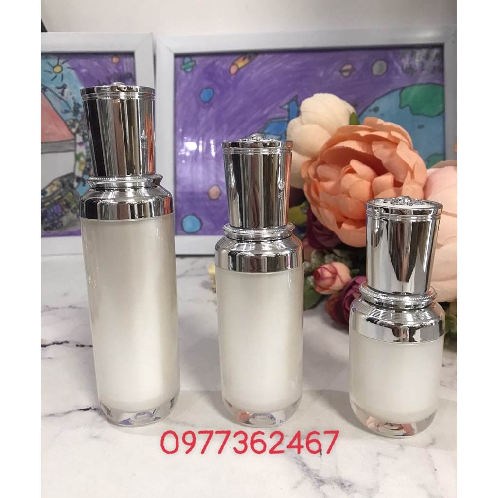 Chai chiết mỹ phẩm, Chai đựng serum,CHAI HOA TUYẾT 15ml, 30ml, 50ml