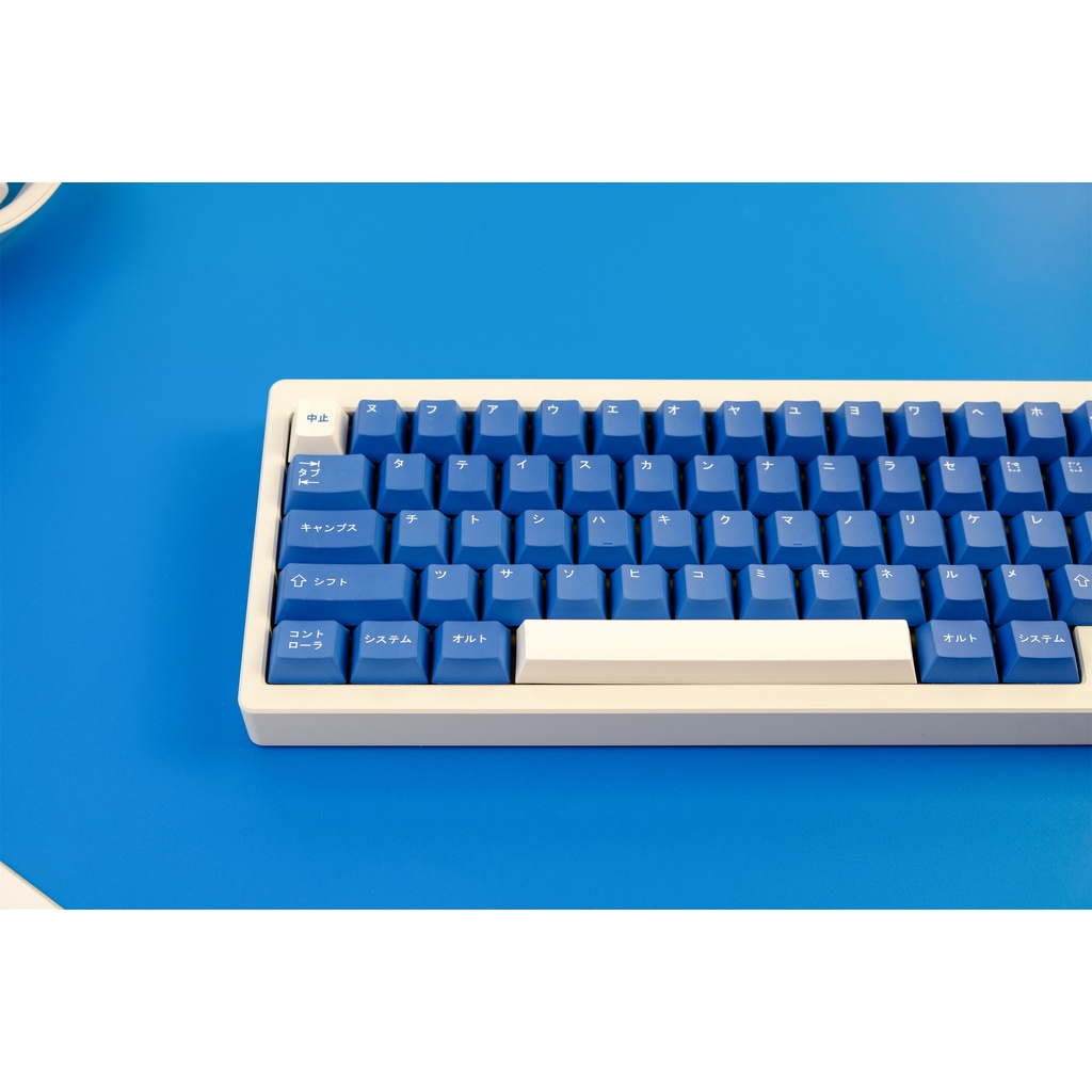 Keycap màu xanh GMK Klein, 130 phím PBT Keycaps Cherry Profile DYE-SUB Cá nhân hóa GMK Keycaps cho bàn phím cơ