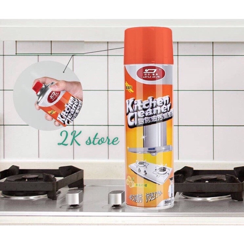Bình Xịt Đa Năng Tạo Bọt Lau Chùi Dầu Mỡ Phòng Bếp Vệ Sinh Đồ Inox Siêu Sạch