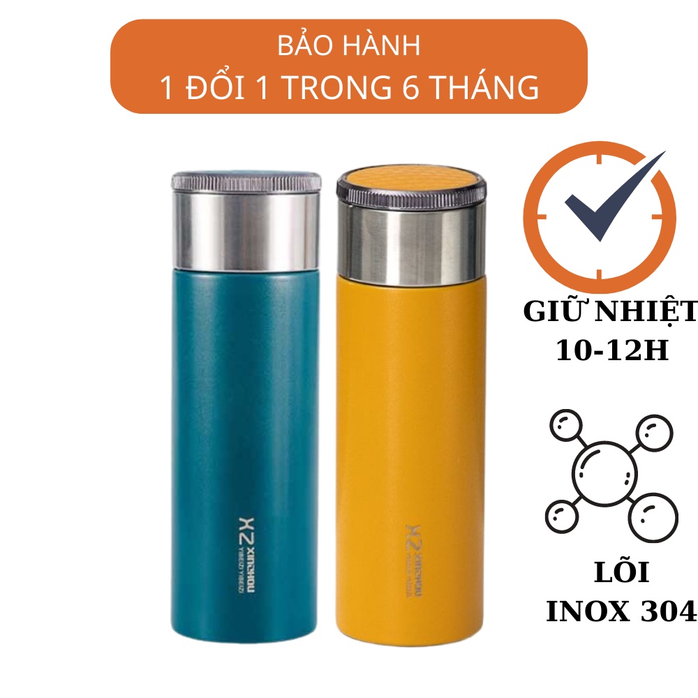 Bình nước giữ nhiệt lõi inox 316 5 lớp TiLoKi X2 500ml giữ nhiệt 10-12h - bình giữ nhiệt inox 304 - ly giữ nhiệt