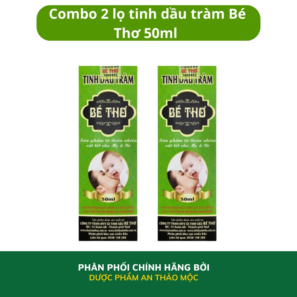 Combo tinh dầu tràm BÉ THƠ hỗ trợ chống gió sổ mũi cảm cúm xua đuổi côn trùng giảm đau xương khớp