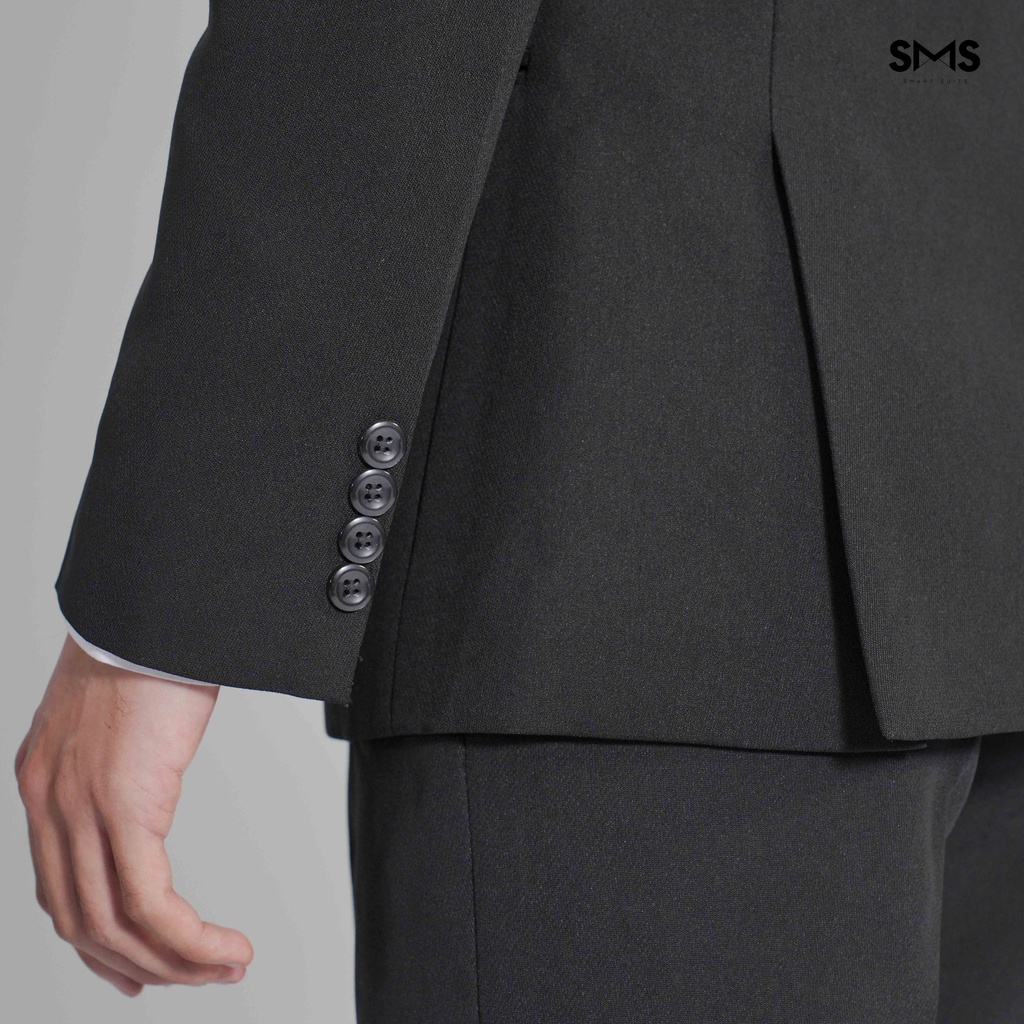 Bộ vest nam đen 6 khuy 3 túi, form ôm Smart Suits