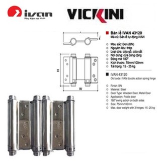 Bản lề cửa 2 chiều inox VICIKINI - XIEHE (1 hộp  2 cái ) chính hãng
