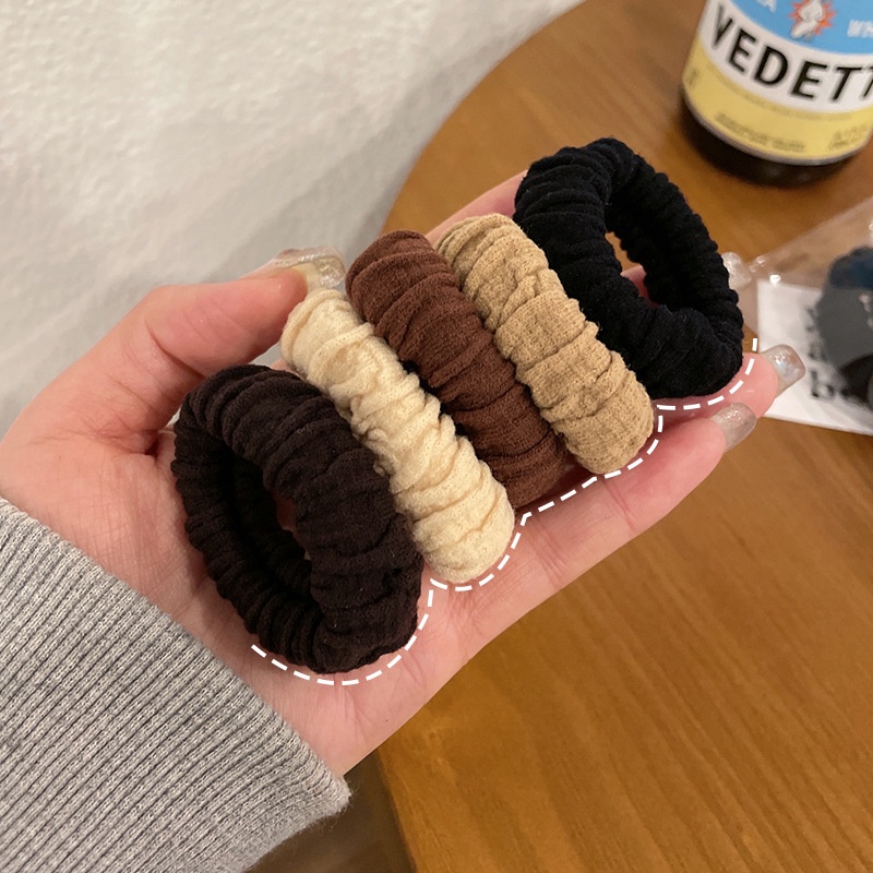 Dây thun cột tóc sợi to phong cách vintage đồ buộc tóc co giãn SB0071