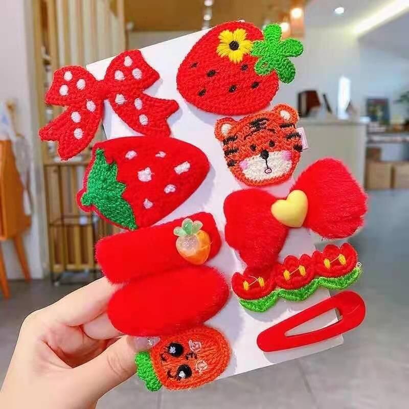 PVN53930 Set 10 kẹp tóc hình thú dễ thương