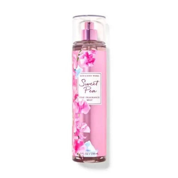 Xịt thơm toàn thân Bath & Body Works SWEET PEA Fine Fragrance Mist 236ml (bill US)