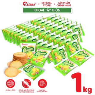Bánh cracker khoai tây LIBRA đồ ăn vặt dinh dưỡng healthy snack potato mặn giòn Atela cân sỉ các vị 1kg