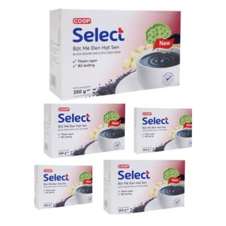 [DATE MỚI] COMBO 10 HỘP BỘT MÈ ĐEN - HẠT SEN COOP SELECT BD 350G