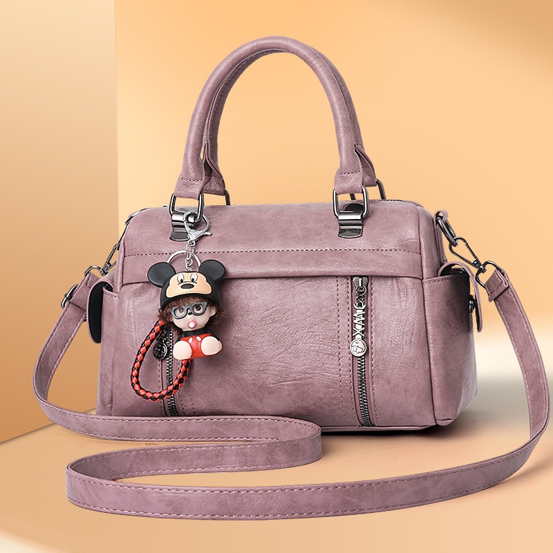 Túi Đeo Vai Bằng Da Mềm Phong Cách Retro Thời Trang Cho Nữ