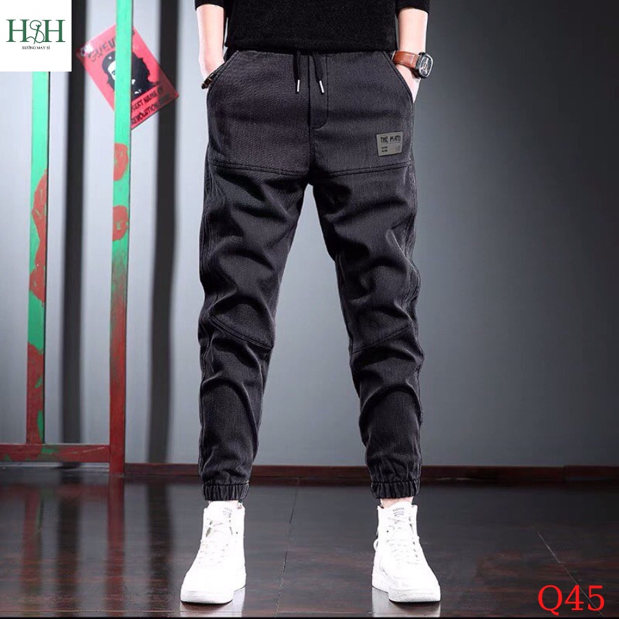 Quần jogger xuất xịn, quần dài kaki co giãn ống chun H&H | BigBuy360 - bigbuy360.vn