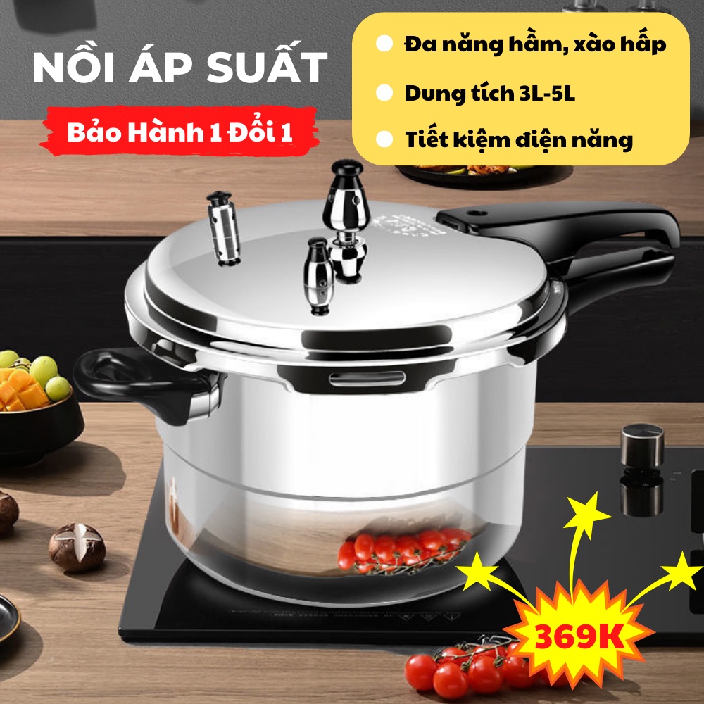 Nồi Áp Suất Nồi Áp Suất Đa Năng Có Thể Sử Dụng Bếp Gas Và Bếp Từ TIME HOME
