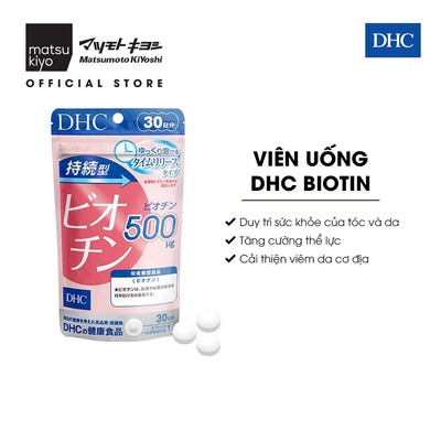 Viên uống bổ sung biotin DHC Sustained Release Biotin - 30 viên