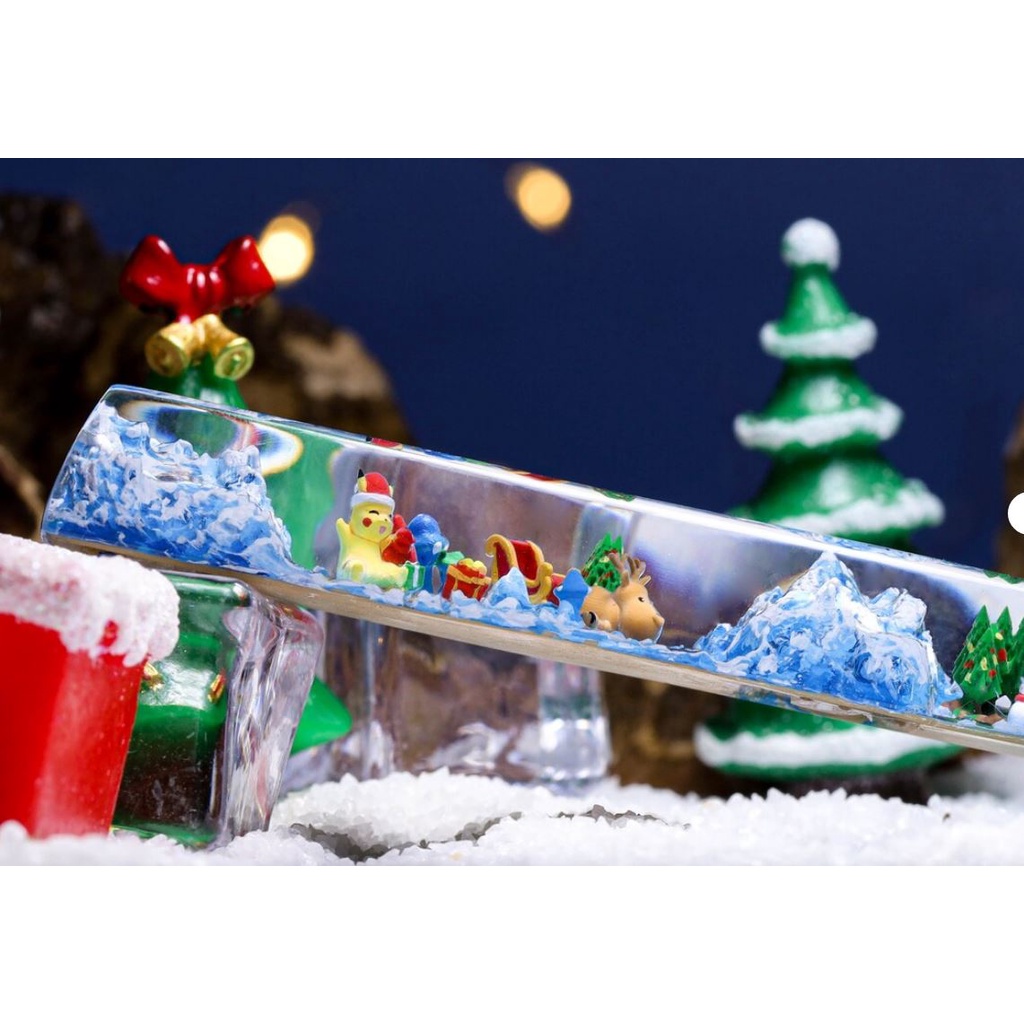 Spacebar Pokemon Giáng sinh, Keycap Pokemon giáng sinh, nút bàn phím cơ anime, bàn phím máy tính