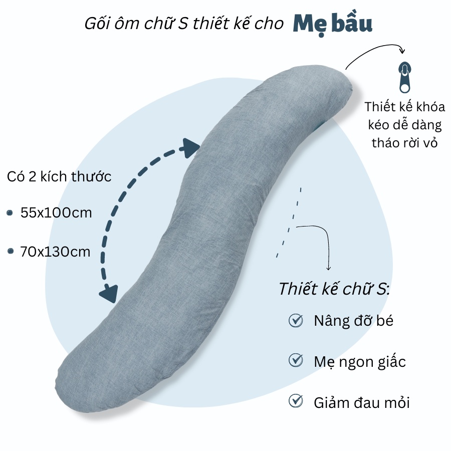 Gối hình chữ S K-Bedding by Everon KMP