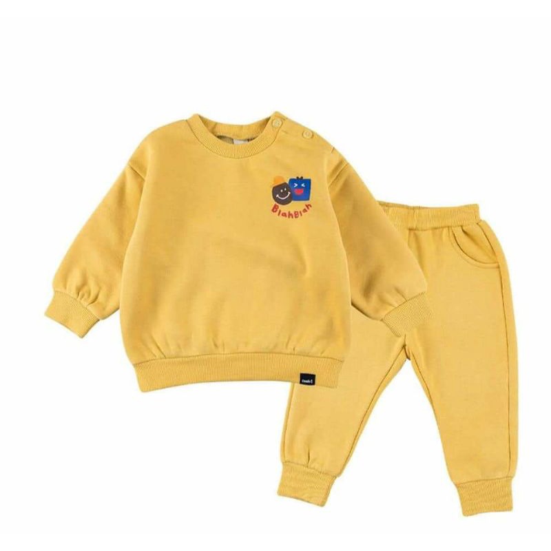 Bộ nỉ bông Cordi-i dày dặn thu đông chính hãng Hàn Quốc cho bé trai bé gái