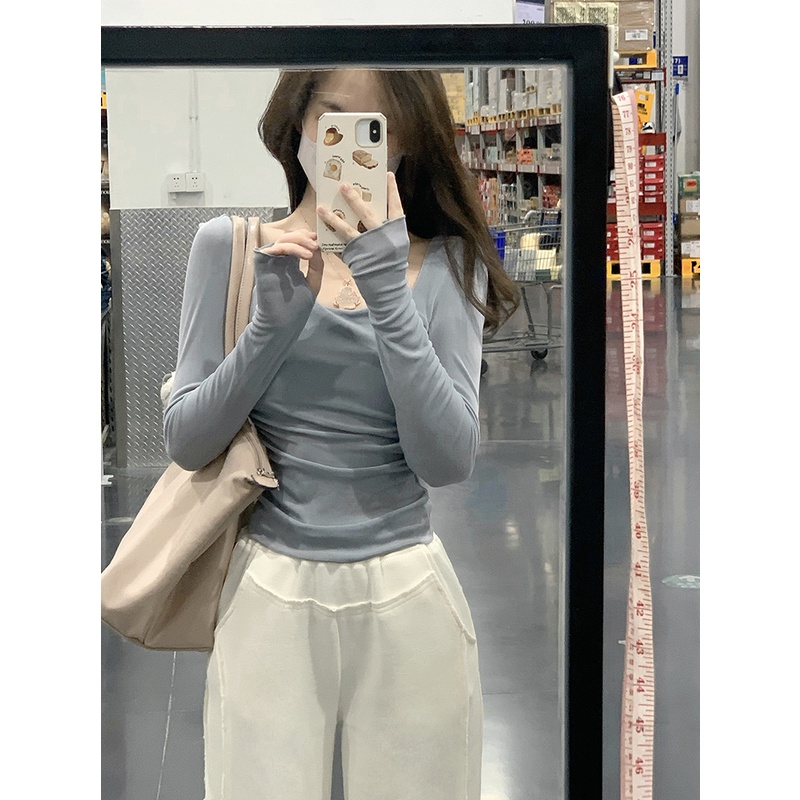 Áo Thun Nữ Tay Dài Thời Trang Mùa Thu Dễ Phối Đồ