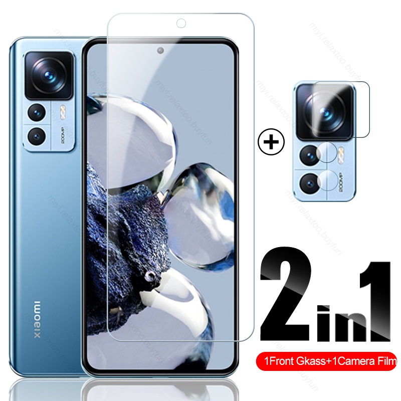 Ốp Điện Thoại Kính Cường Lực 2 Trong 1 Bảo Vệ Ống Kính Máy Ảnh Cho Xiaomi 12T Pro 5G Mi12T Mi 12 T 12T Pro