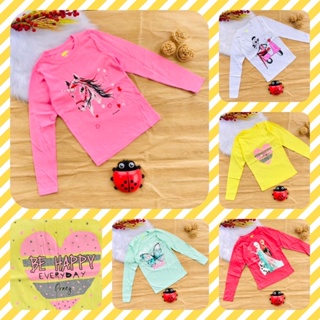 🦋 Áo cotton dài tay xuất bé gái 20-40kg
