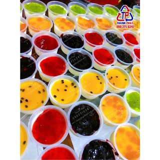 100 Hộp bánh Flan 50ml - Hộp đựng bánh flan - panna cotta - nước chấm