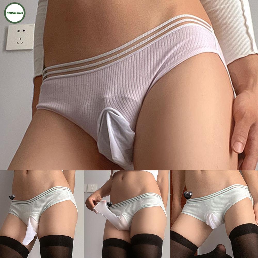 GORGEOUS~Mens Panties Pouch Sexy Sheer Shorts Sissy Underwear All Seasons Bikini