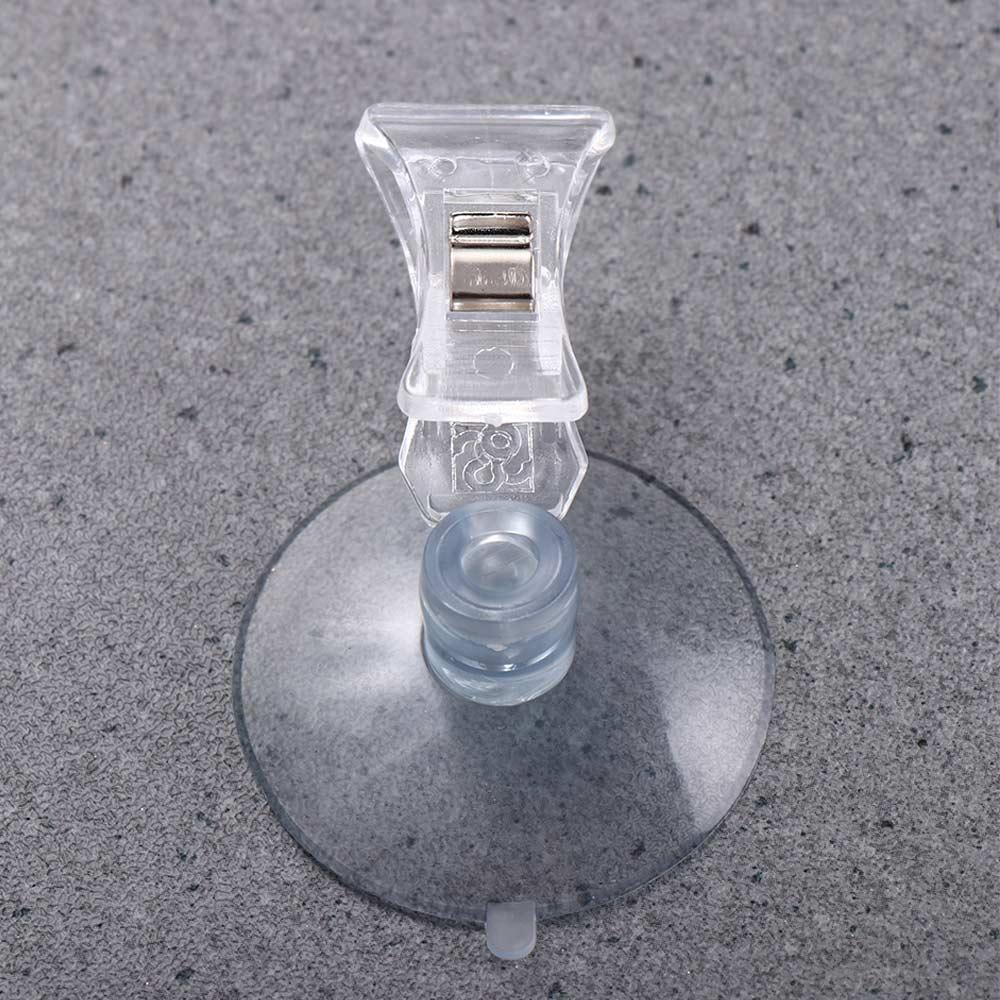 Kẹp Cố Định Thẻ Bằng Nhựa Có Giác Hút Gắn Cửa Sổ Xe Hơi