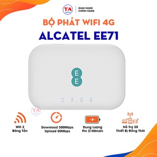 Phát Wifi 4G Alcatel EE70 và EE71, Tốc Độ 4G 300Mbps, Pin 2150mAh, Wifi 802.11ac Hỗ Trợ 20 Kết Nối