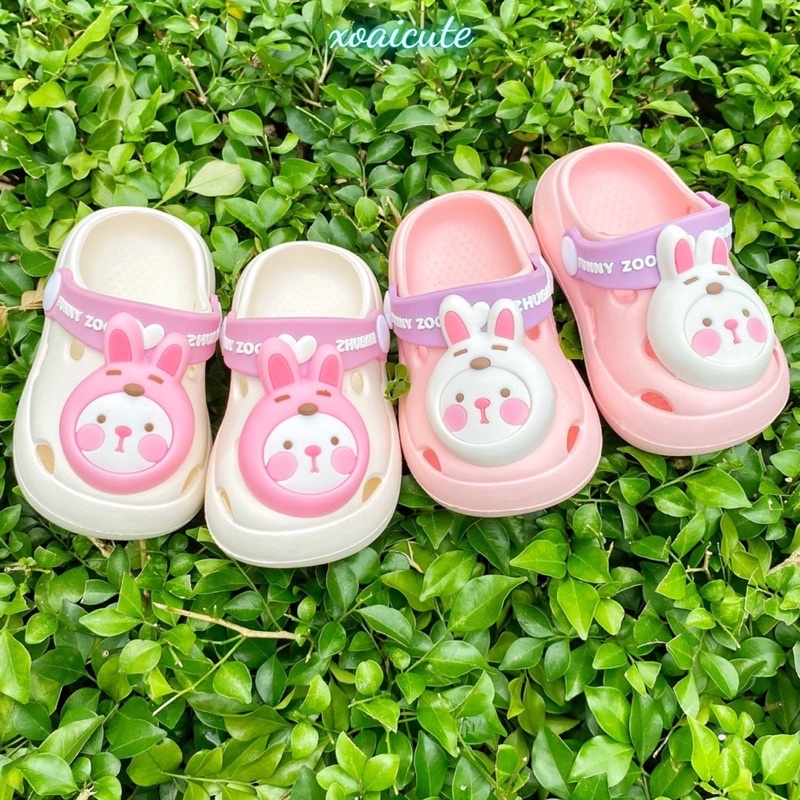 Dép cho bé gái sục sandal cross nhẹ bánh mì của SHUBABA chống nước chống trượt cho bé