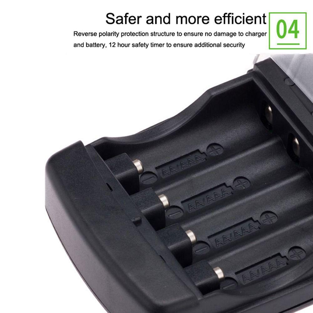 Đế Sạc Pin AA AAA 1.5V Thông Minh Bền Bỉ Có Thể Sạc Lại