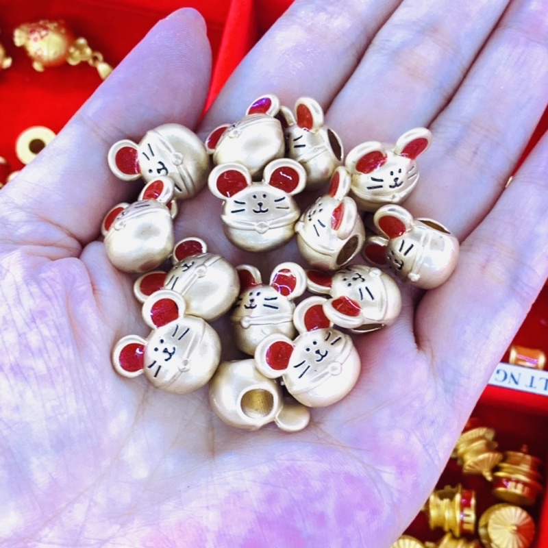 Charm Chuột Tụ Lộc làm vòng DIY