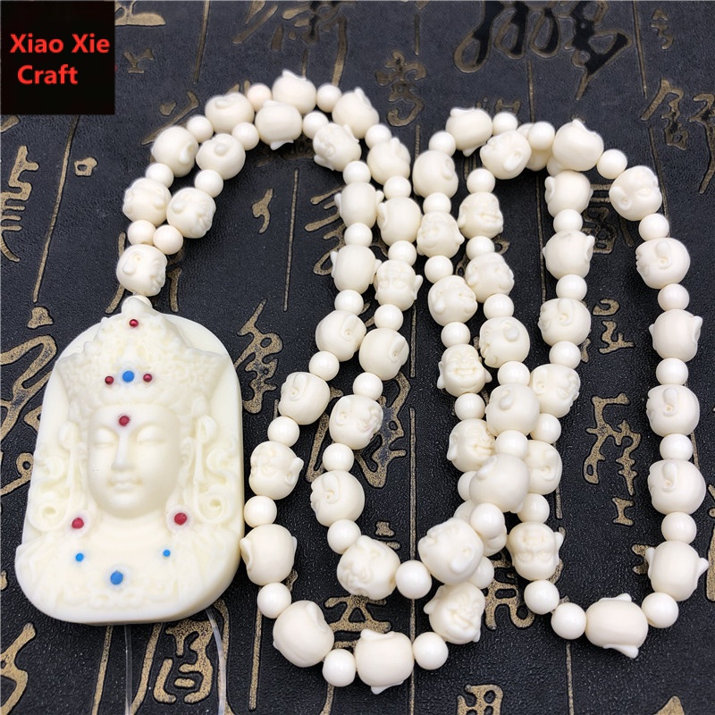 Chuỗi 108 Hạt Phật Giáo Đeo Tay Áo Bằng Ngà Voi Trái Cây