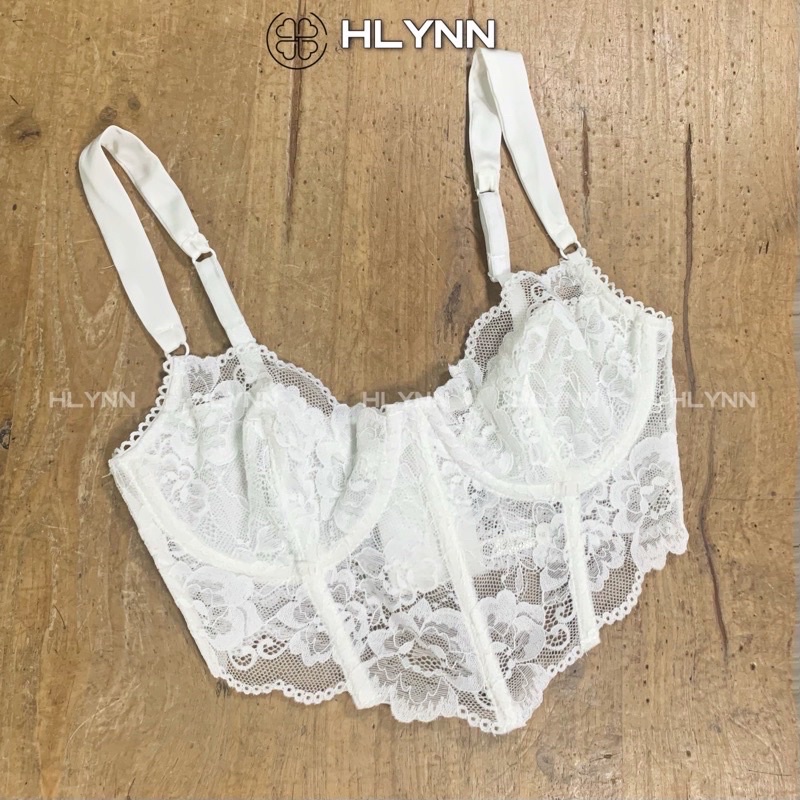 Áo corset ren quai lụa tặng kèm mút M194