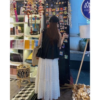 𝐒𝐚𝐫𝐚𝐡 𝐓𝐨𝐩 𝐱 𝐌𝐢𝐝𝐢 𝐒𝐤𝐢𝐫𝐭 - Áo lệch vai