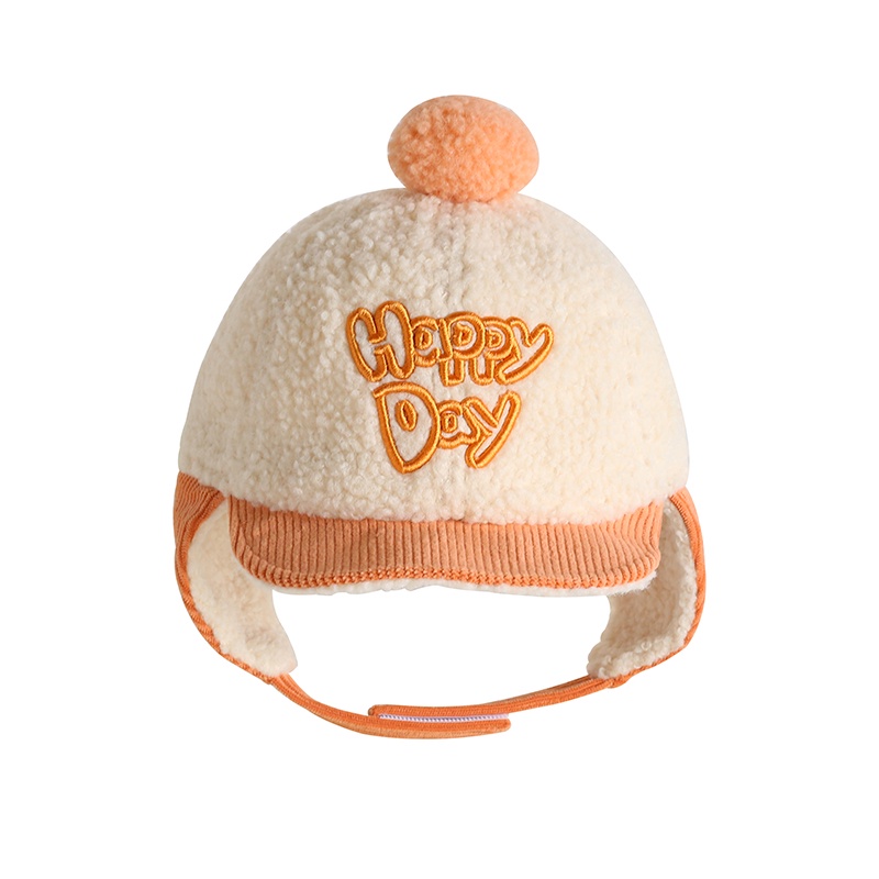 Mũ Lưỡi Trai Dày Dặn Giữ Ấm Tai Chống Gió Thời Trang Thu Đông Cho Bé