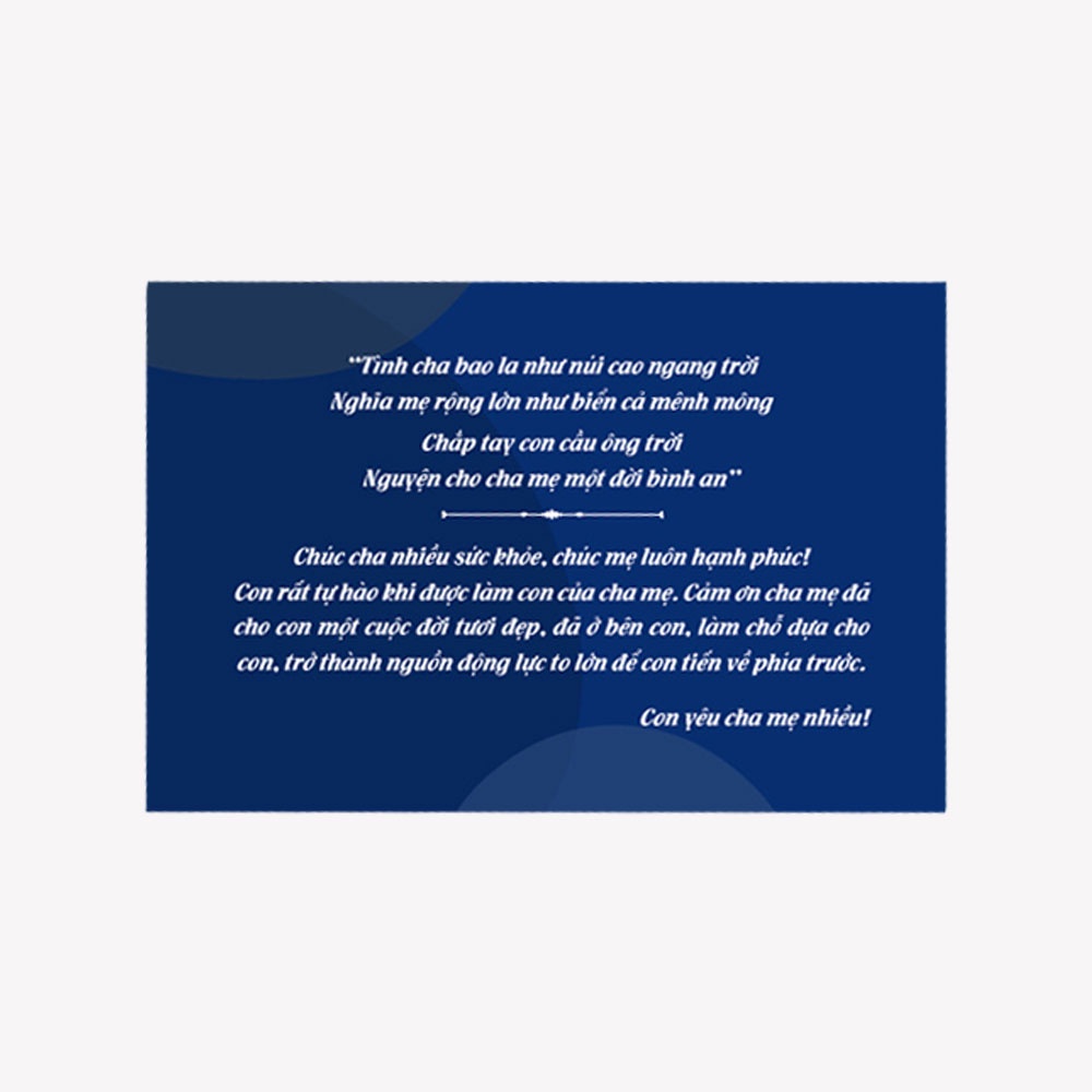 [HB GIFT] Combo Gói Quà Gồm Túi, Hộp và Thiệp Tặng Cha Mẹ Thời Trang Trung Niên ANCHI