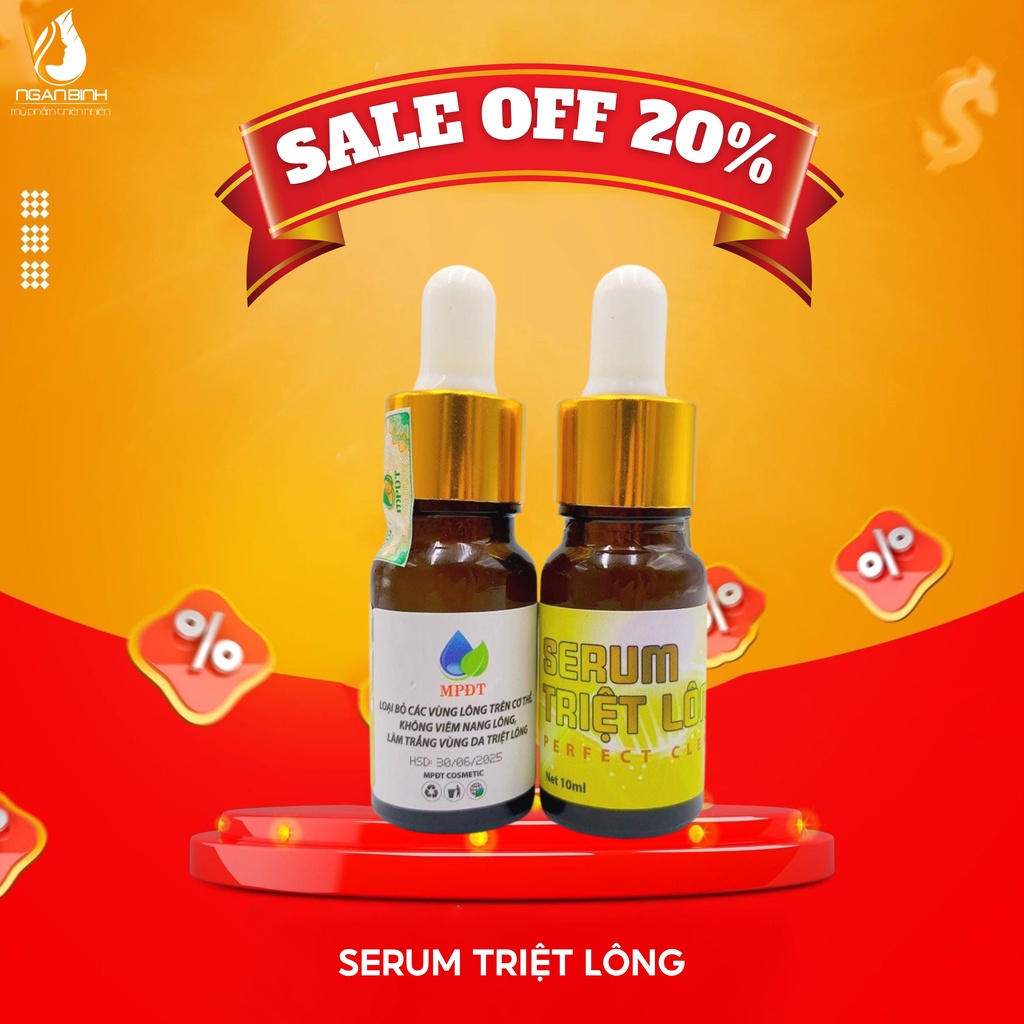 Serum mỡ trăn triệt lông 10ml