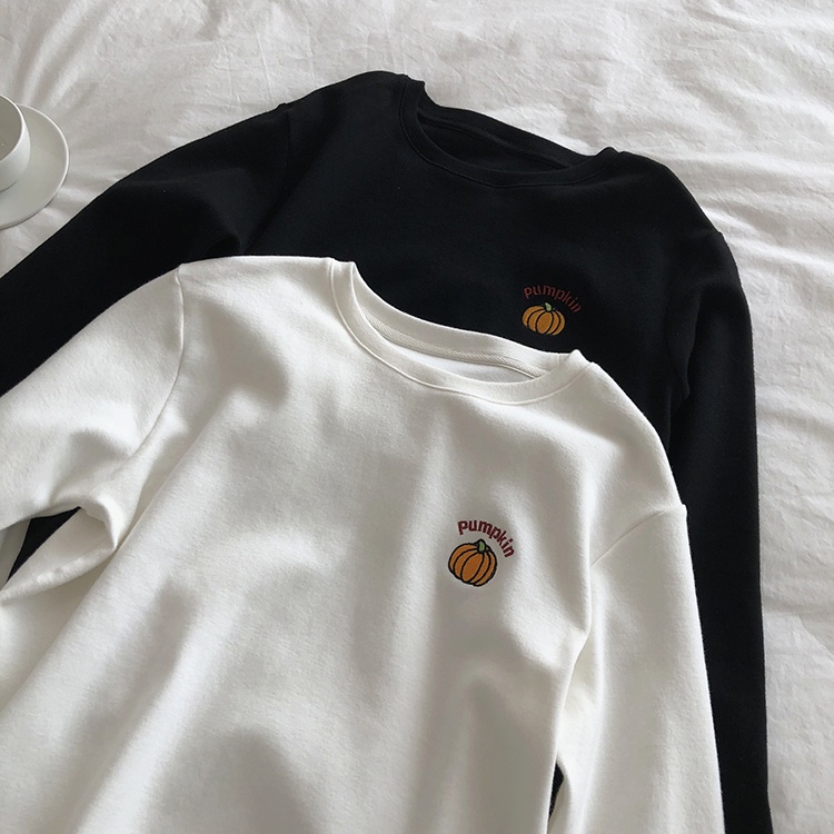 NRVP Áo Thun Nữ Dài Tay Dáng Rộng Thời Trang Hàn Quốc