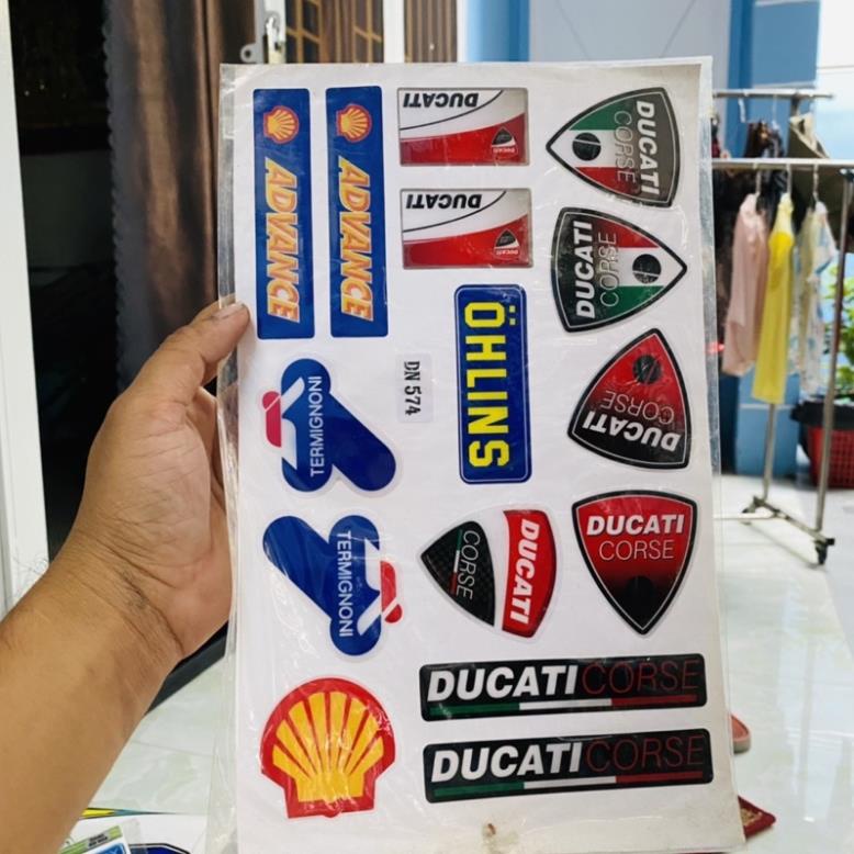 Nguyên vỉ tem sticker keo nổi 574