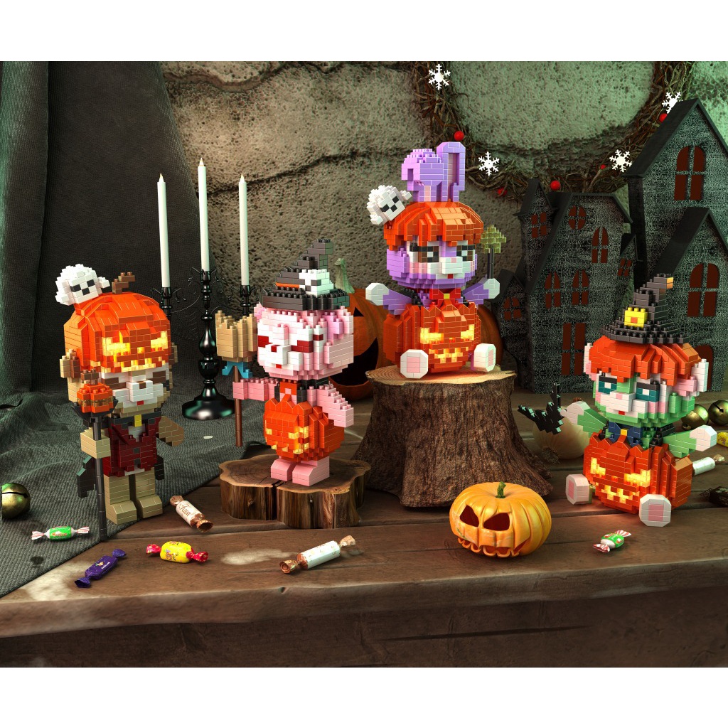 Đồ Chơi LEGO Lắp Ráp Chủ Đề Halloween Sáng Tạo 2165-2170