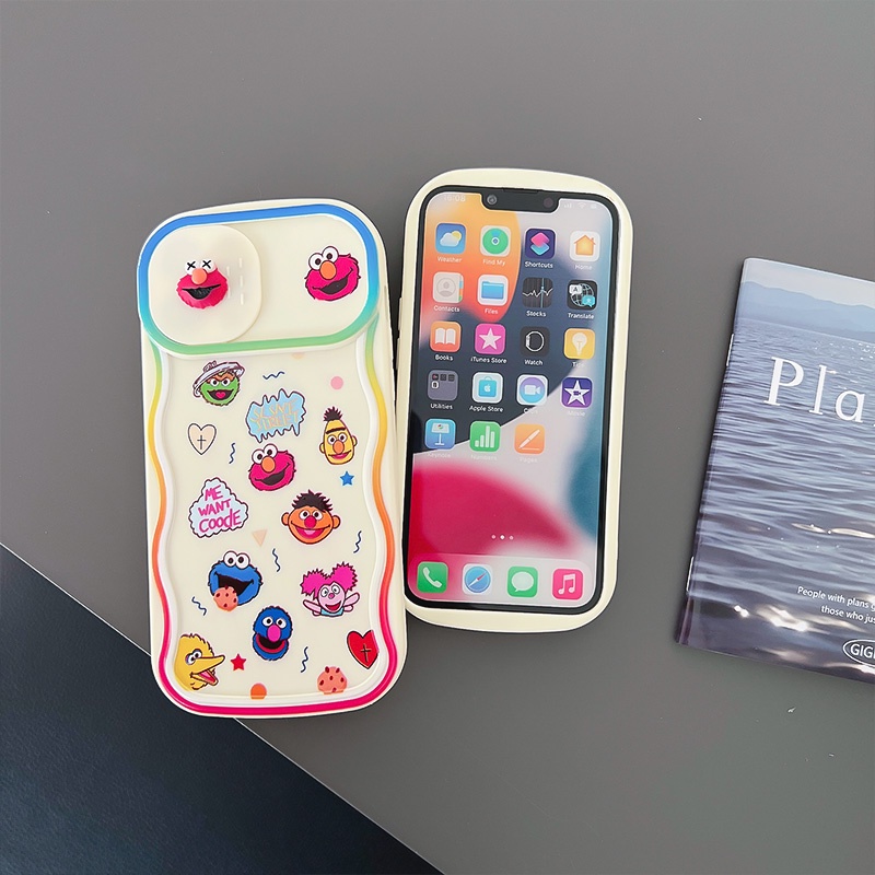 Ốp Điện Thoại Hình Sesame Street Sáng Tạo Cho iPhone 12 13 11 PRO MAX XR 11 12 PRO 13 PRO MAX14 14 PRO