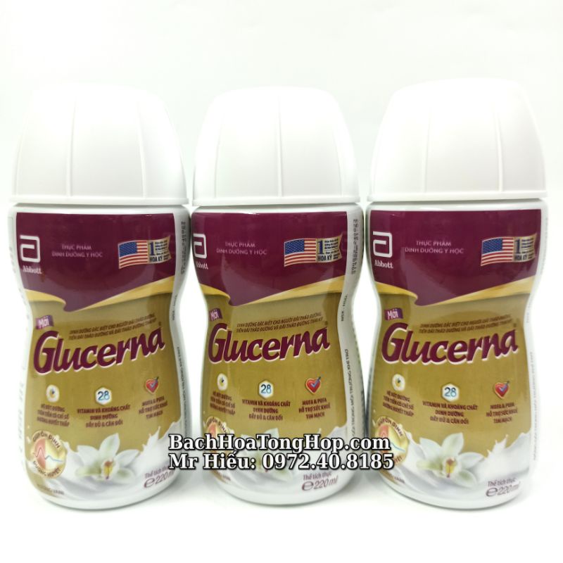 [Hỏa Tốc] Lốc 6 chai Sữa nước Glucerna 220ml
