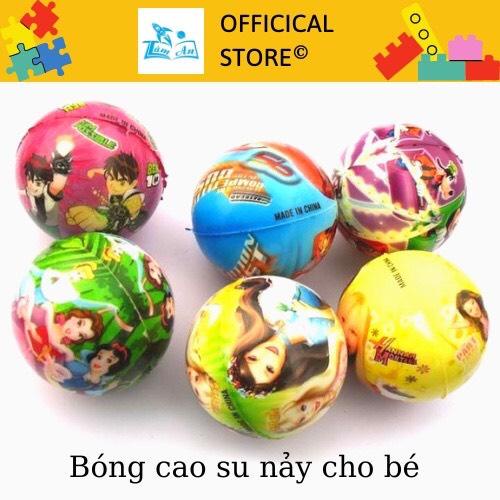 Bóng Đá Bằng Cao Su Mềm Cho Bé Họa Tiết Động Vật, Công Chúa, Siêu Nhân,...