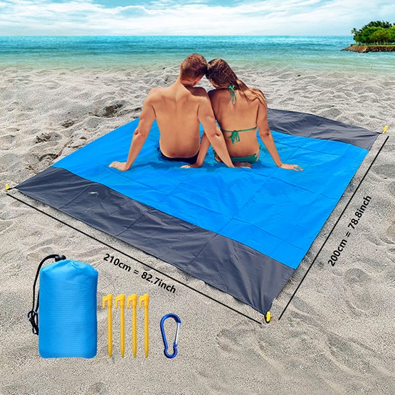 Thảm dã ngoại 2mx2m1 không thấm nước ngoài trời dùng lót đáy Lều cắm trại ,trải dã ngoại picnic,tắm nắng đi biển.