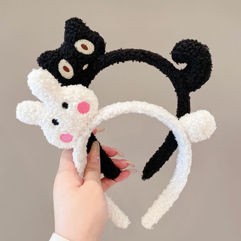 Băng Đô Lông Nhung Mềm Mại Hình Chú Gấu Xinh Xắn