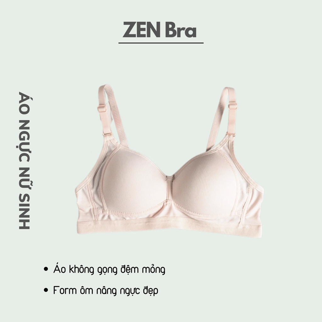 Áo ngực nữ không gọng Zenbra AL86 phom gom ôm ngực phù hợp cho cả ngực nhỏ