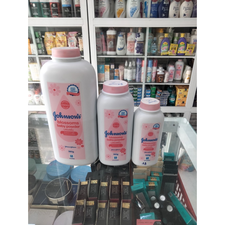 Phấn Johnson's Baby Power Siêu Thơm, Siêu Mịn Thái Hương Hoa Anh Đào Thơm Mát 65g - 100g - 180g - 380g