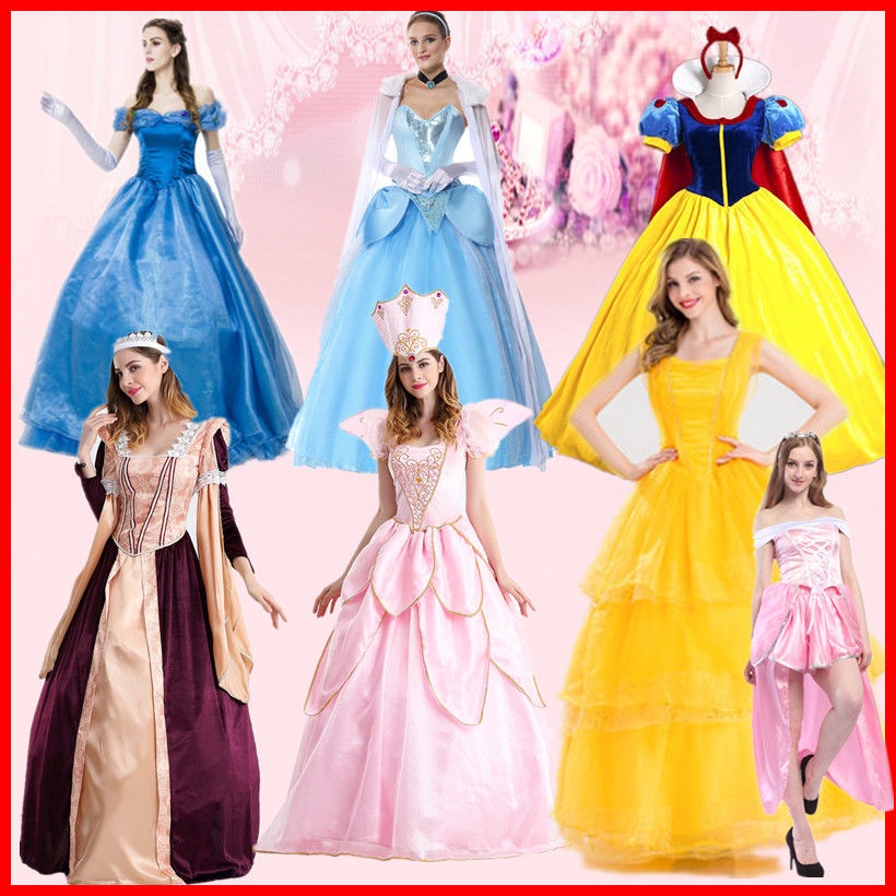 Đầm Hóa Trang Công Chúa Elsa Anna Lọ Lem Trong Phim Frozen Cho Người Lớn Dịp Halloween