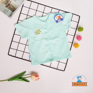 Áo tay ngắn màu bibo kim thu vải cotton 100% - ảnh sản phẩm 2